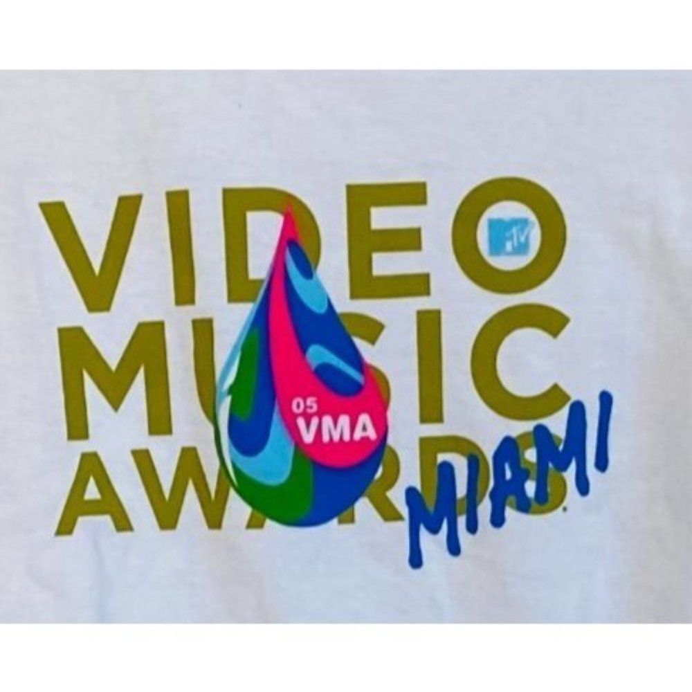 VMA Y2K Video Music Awards Miami MTV 2005 Med NEW Shirt T-Shirt Tshirt T Shirt T - Picture 2 of 4
